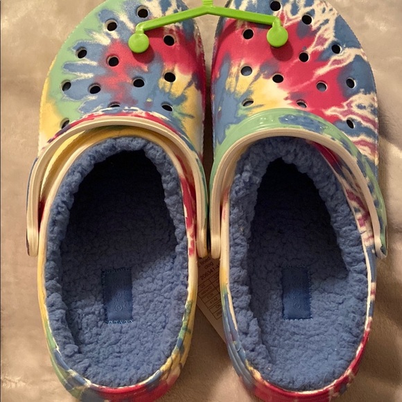 Unisex CROCS Tie Dye Mules with Lined Inside Size Men 8/Woman 10 NWT - Picture 10 of 10